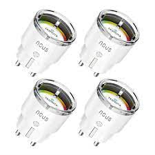 Set de 4 prize Smart WiFi Nous A1T cu Tasmota si monitorizare consum, 16A